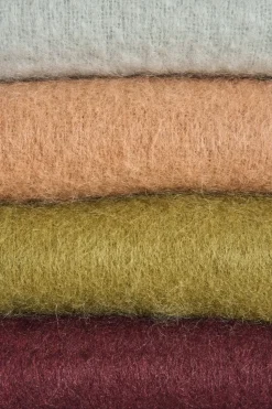Manta Dune de mohair 130x170 cm, Olive