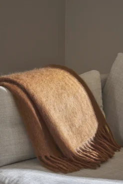 Manta Dune de mohair 130x170 cm, Wheat