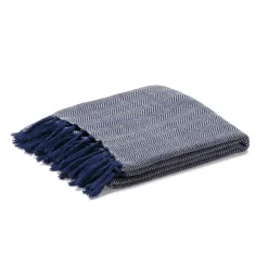 Manta Fishbone, azul