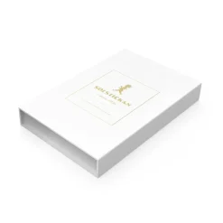 Manta ignífuga Solstickan 16x2,7x25 cm, Blanco-oro