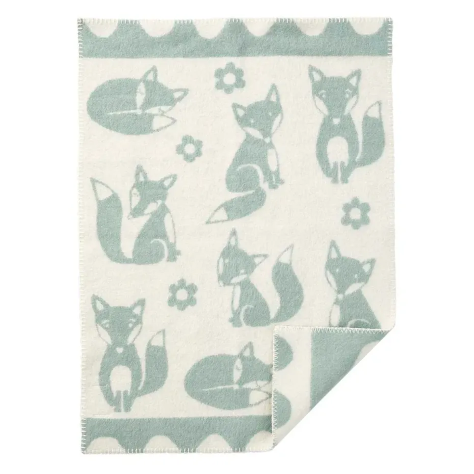 Manta infantil Fox, azul claro