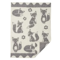 Manta infantil Fox, gris