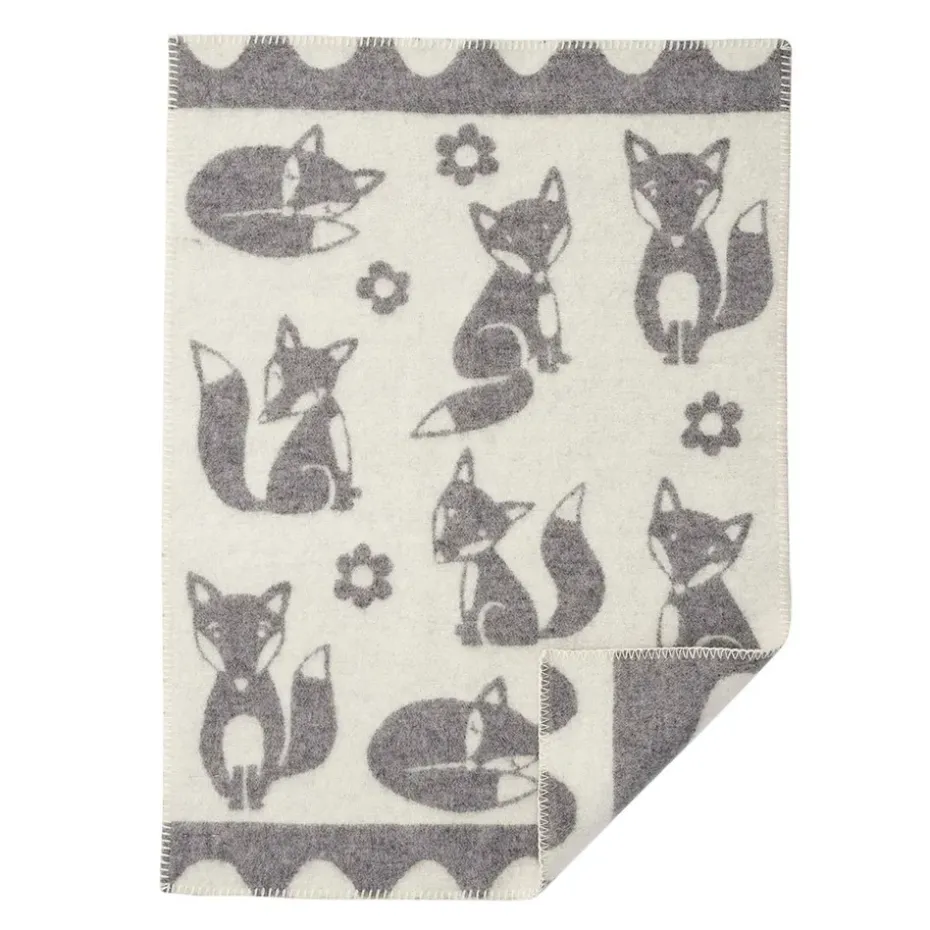 Manta infantil Fox, gris