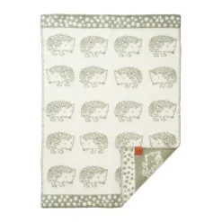 Manta infantil Hedgehog 65x90 cm, Verde