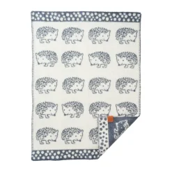 Manta infantil Hedgehog 65x90 cm, Azul