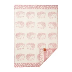 Manta infantil Hedgehog 65x90 cm, Rosa