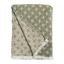 Manta Korg 170x120 cm, Verde-beige