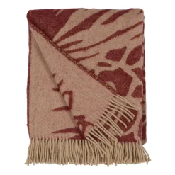 Manta Kotteri 130x170 cm, Burdeos-beige