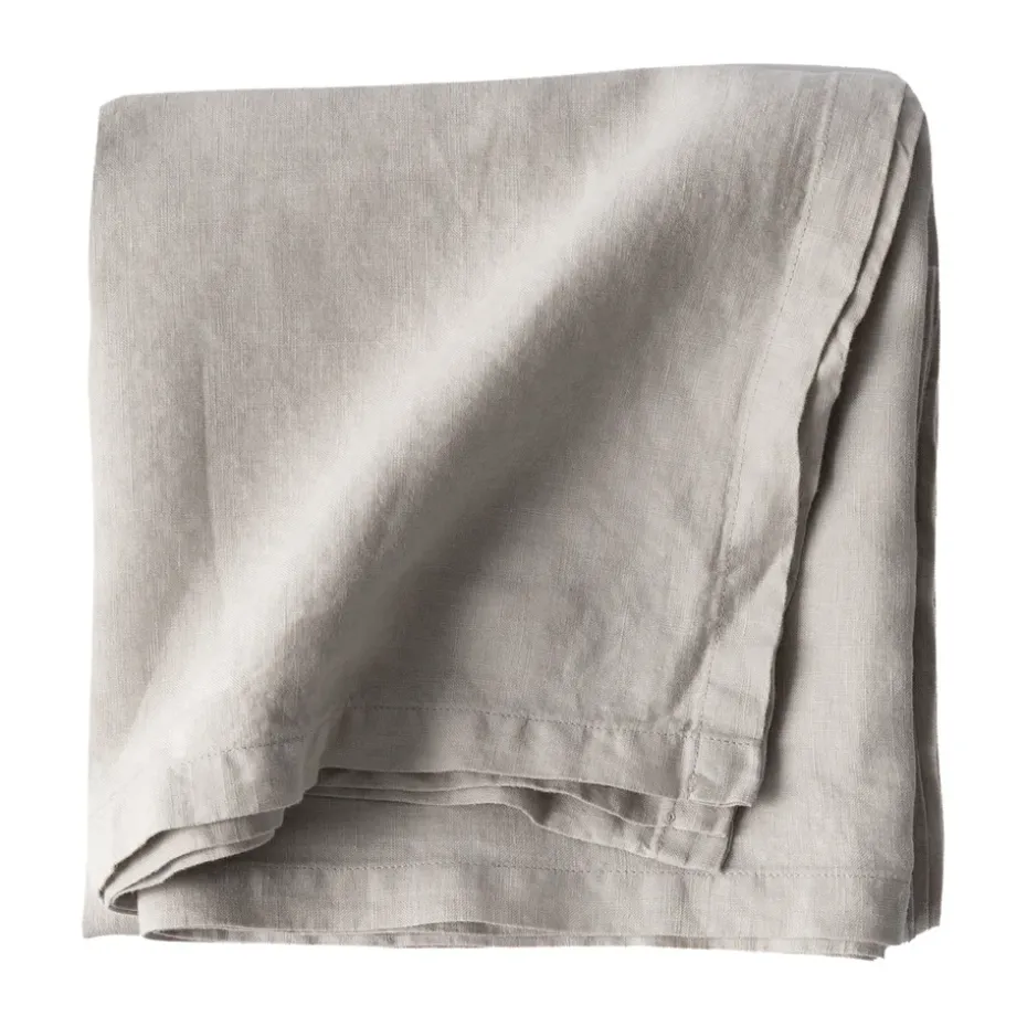 Mantel de lino 175x175 cm, Warm Grey