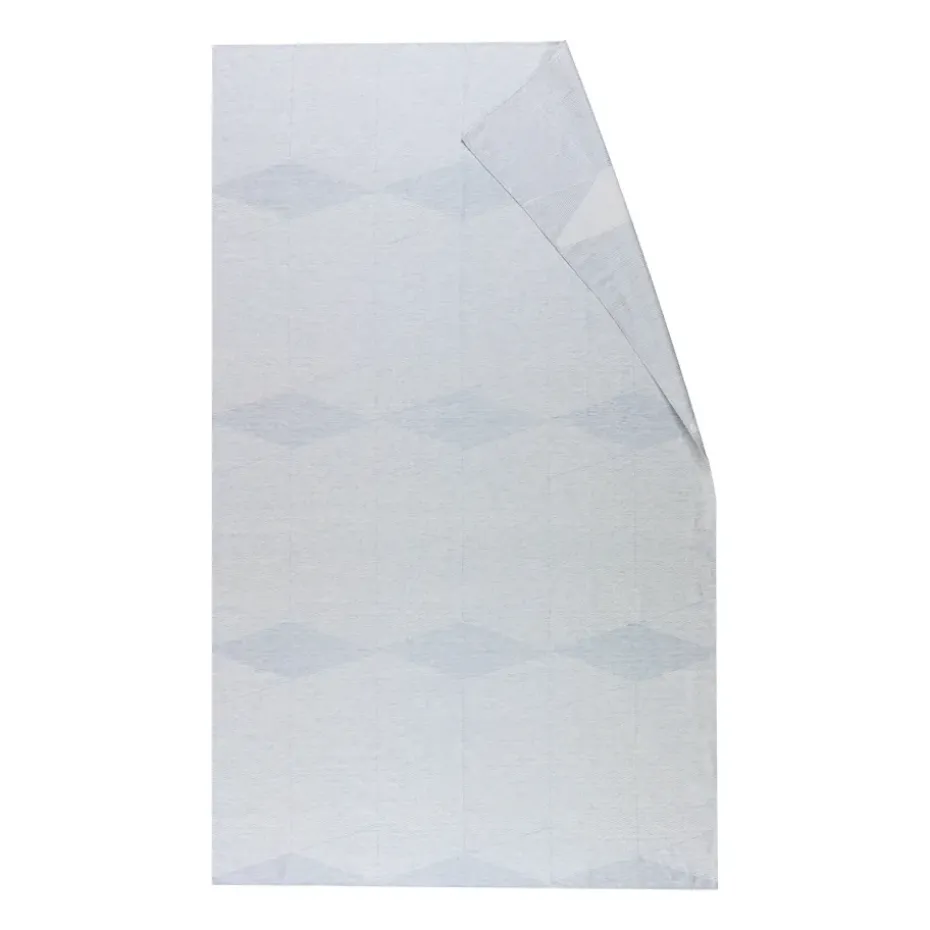 Mantel Geometric 147x250 cm, azul-blanco