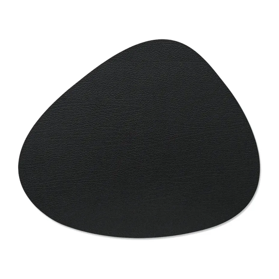 Mantel individual curvo Bull reversible L 1 pieza, Warm grey-black