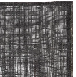 Mantel individual de lino Dixie, negro