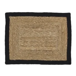 Mantel individual Emil, natural-negro