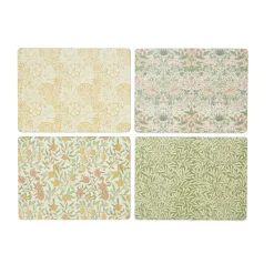 Mantel individual Morris & Co Simpley mixed 4 piezas, Fruit, Willow, Strawberry Thief, Marigold
