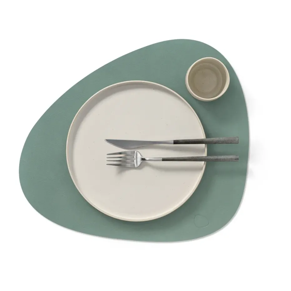 Mantel individual Nupo curve L, verde pastel