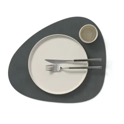 Mantel individual Nupo curve L, gris antracita