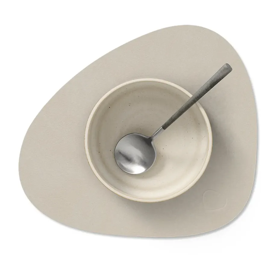 Mantel individual Nupo curvo S, Oyster white