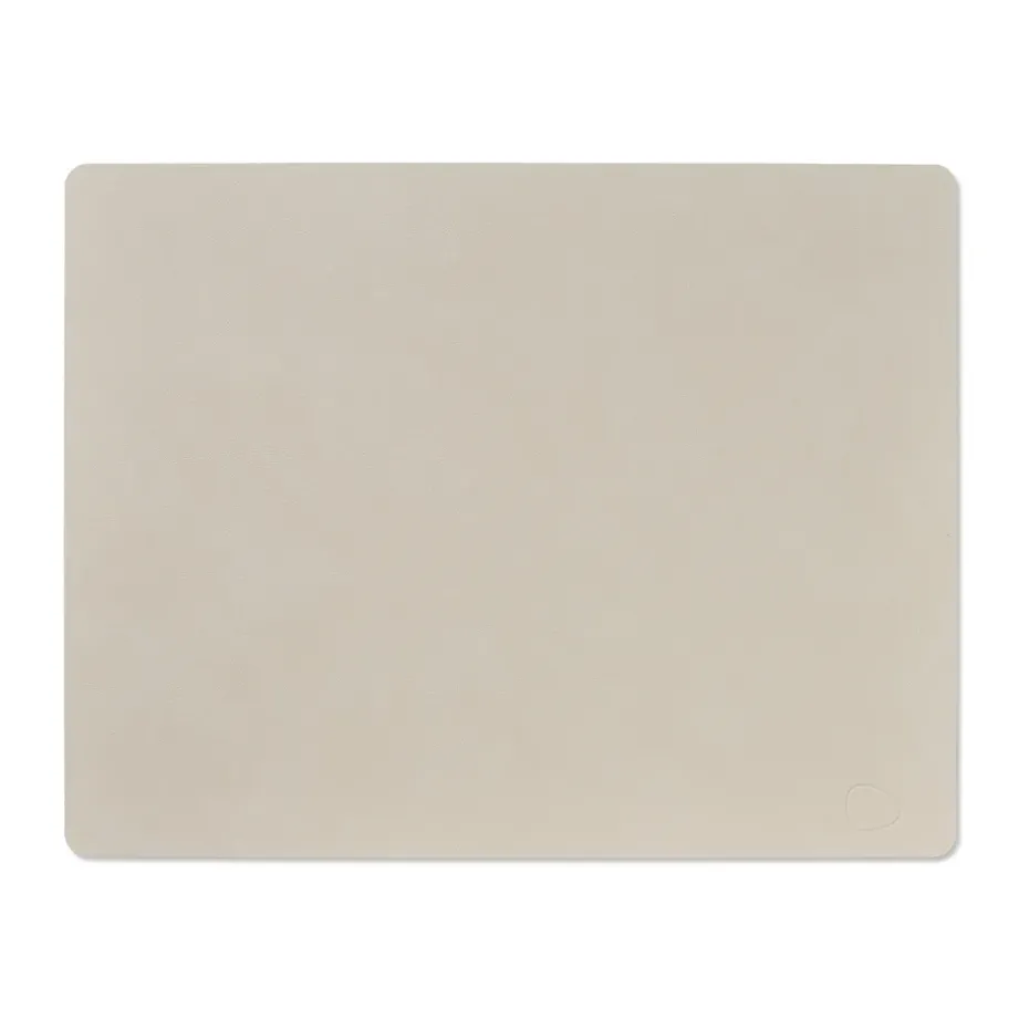 Mantel individual Nupo square L, Oyster white