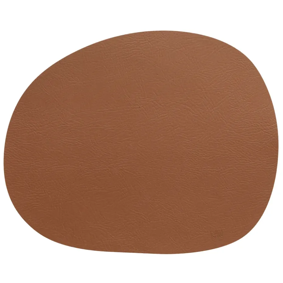 Mantel individual Raw cuero, Cinnamon brown buffalo
