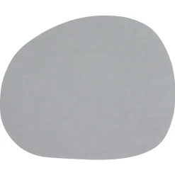 Mantel individual Raw cuero, Light grey buffalo (gris claro)