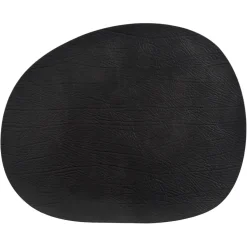 Mantel individual Raw cuero, Black buffalo (negro)