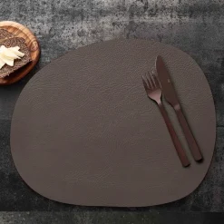 Mantel individual Raw cuero, Clay buffalo