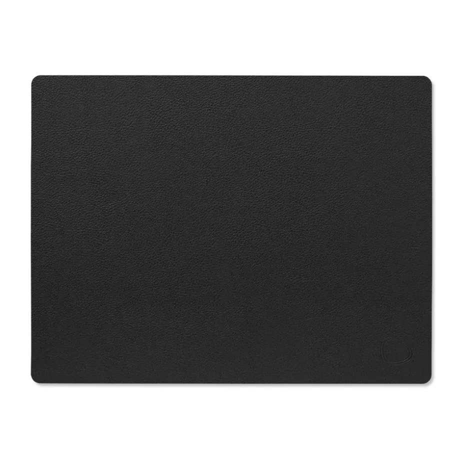Mantel individual Serene cuadrado M 26,5x34,5 cm, Black