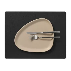 Mantel individual Serene cuadrado M 26,5x34,5 cm, Black
