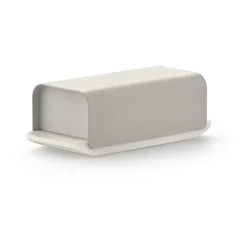 Mantequera Mattina 9,5x21 cm, Gris cálido-acero inoxidable
