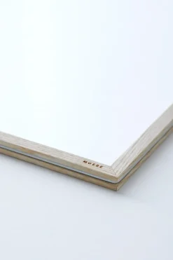 Marco de fresno Moebe A2 44,8x61,5 cm, Transparent, Wood, Black