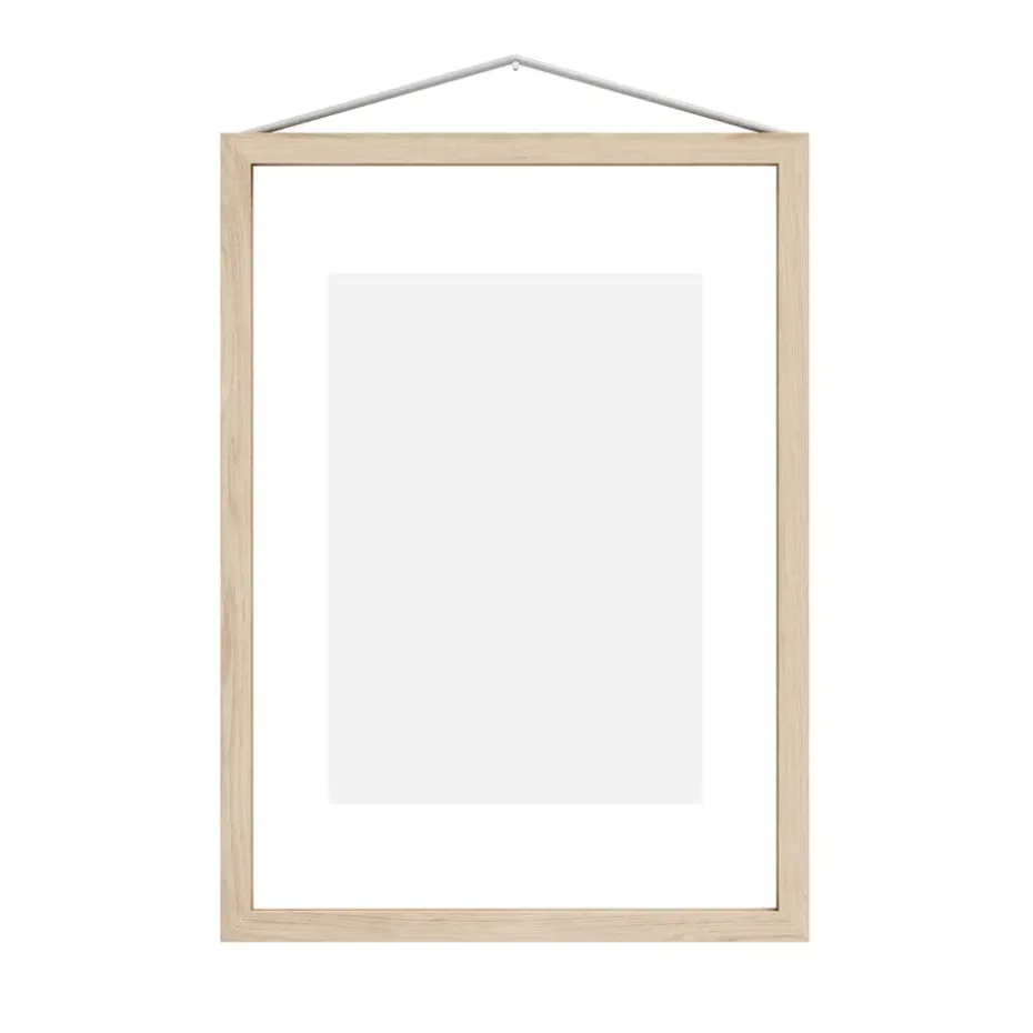 Marco de fresno Moebe A4 23,4x31,7 cm, Transparent, Wood, Black