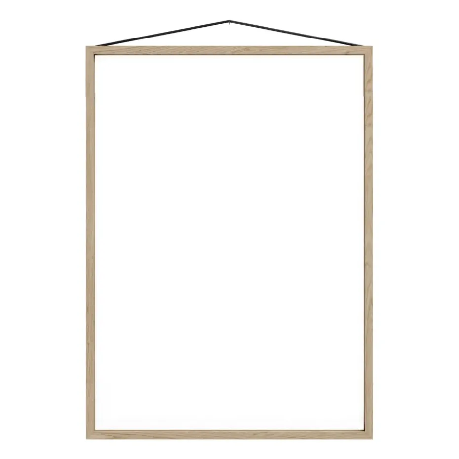 Marco de roble Moebe 50x70 cm, Transparent, Wood, Black