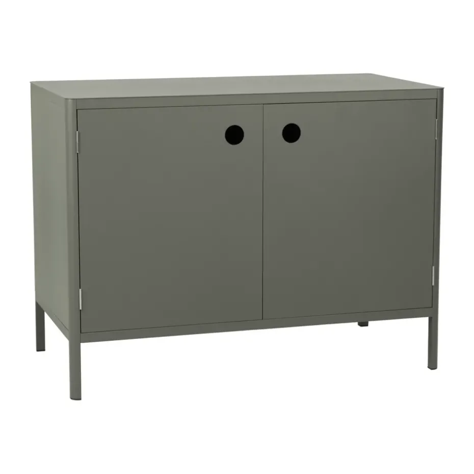 Módulo base de cocina exterior Kelia, Nordic green, 121x91x64 cm