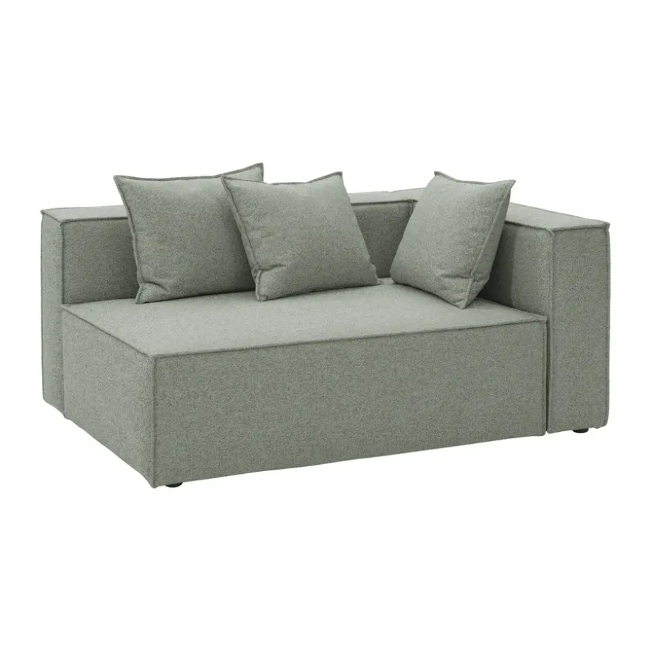 Módulo de sofá Muki, Sea green, terminación izquierda