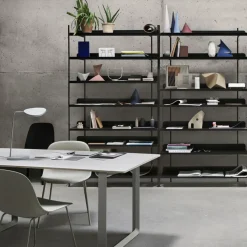 Mesa 70/70 170x85 cm, Black linoleum-Plywood-Black