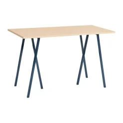 Mesa alta Loop Stand incl. support 77,5x160 cm, Maroon red-clear lacq. oak