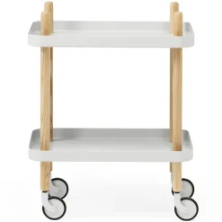 Mesa auxiliar Block, gris claro