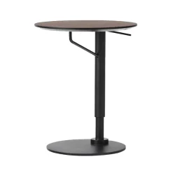 Mesa auxiliar Branch Ø45 cm, Dark stained oak