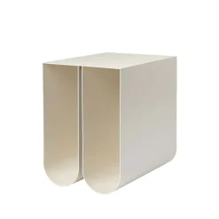 Mesa auxiliar Curved, Beige