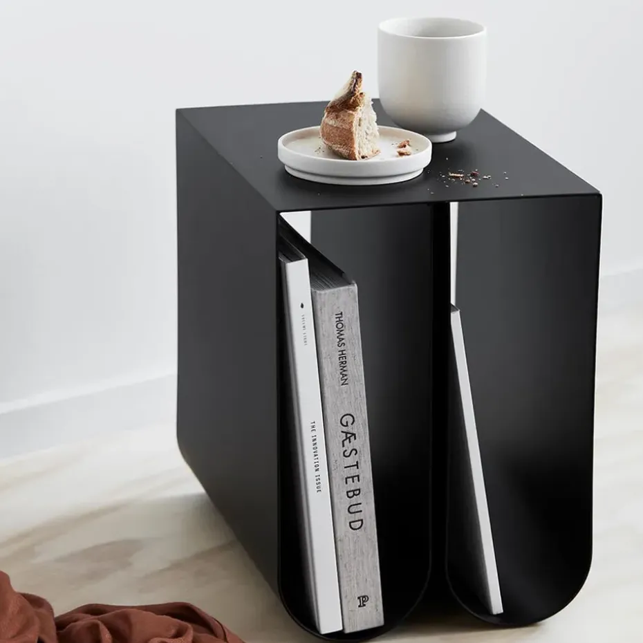 Mesa auxiliar Curved, Stainless steel