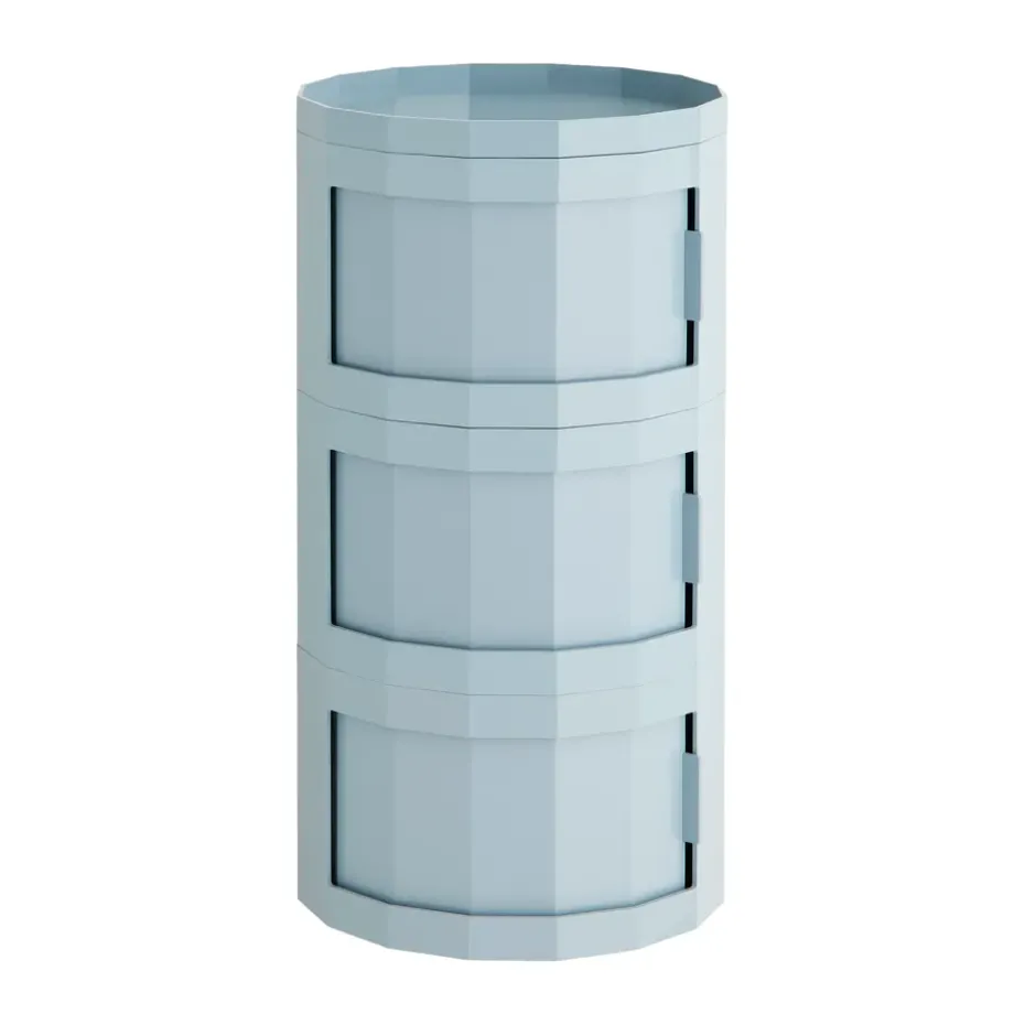 Mesa auxiliar Facet Cabinet 30, Misty blue