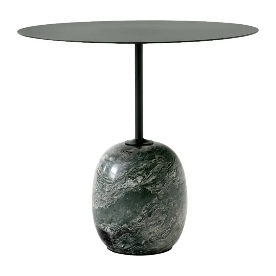 Mesa auxiliar Lato LN9, Deep Green-Verde Alpi Marble