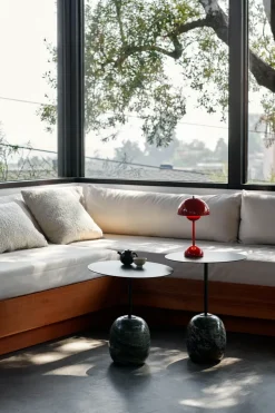 Mesa auxiliar Lato LN9, Deep Green-Verde Alpi Marble