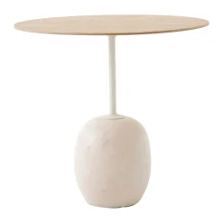 Mesa auxiliar Lato LN9, Oak-Crema diva marble