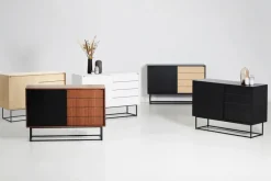 Mesa auxiliar Virka, alto 120 cm, Roble