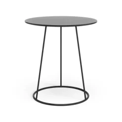 Mesa Breeze tablero liso Ø46 cm, negro