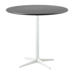 Mesa de café Drop Ø80 cm, Lava grey-white
