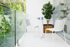 Mesa de café Drop Ø60 cm, White-white