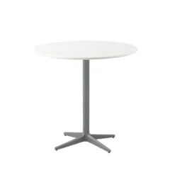 Mesa de café Drop Ø80 cm, White-light grey