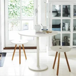 Mesa de café Go Ø80 cm, Lava grey-white